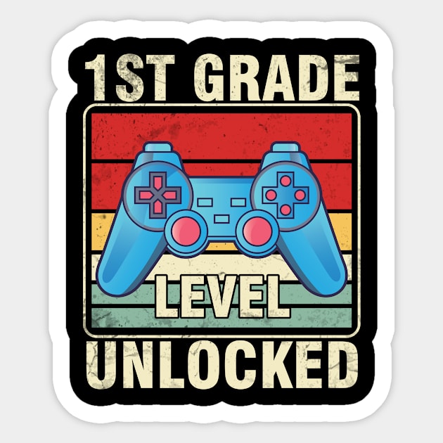 Gamer Student Senior Back To School 1st Garde Level Unlocked Sticker by hoaikiu